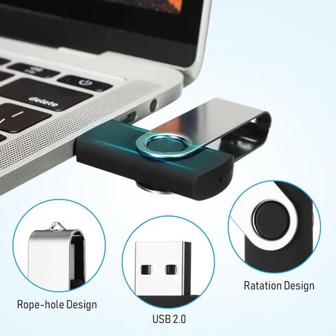 Kanayu 100 Pack USB Flash Drives Bulk 2.0 USB Thumb Drives Memory Jump Drive with LED Light Portable Keychain Flash Drive for Data Storage Pc Computer Laptop Office School (16GB) in Saudi Arabia