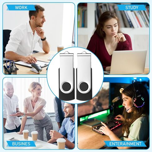 Kanayu 100 Pack USB Flash Drives Bulk 2.0 USB Thumb Drives Memory Jump Drive with LED Light Portable Keychain Flash Drive for Data Storage Pc Computer Laptop Office School (16GB) in Saudi Arabia