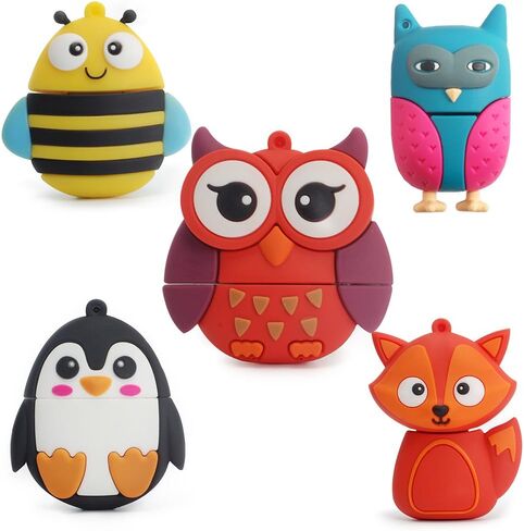 Leizhan 5 x 8GB Cute Music USB Flash Drive, Accordion*2/Saxophone/Piano/Notes Shape Musical Instruments Thumb Drive Memory Stick Drive Pendrive Gift for Kids, Teacher, Friends in Saudi Arabia