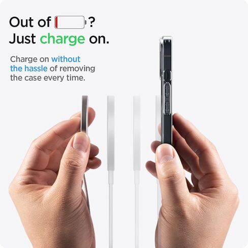Spigen Ultra Hybrid Mag (MagFit) Compatible with MagSafe Designed for iPhone 13 Case (2020) - Carbon Fiber in Saudi Arabia