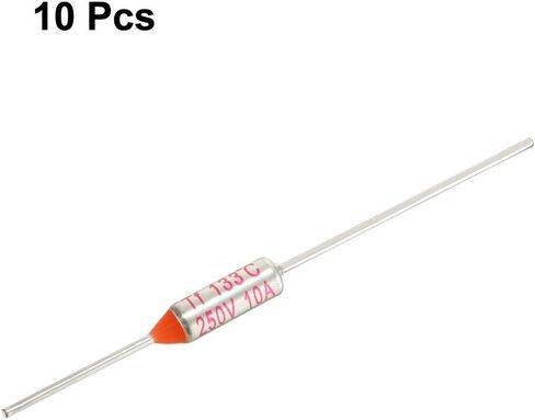 uxcell 250V 10A 133 Celsius Circuit Cut-off Temperature Thermal Fuse 10 Pcs in Saudi Arabia