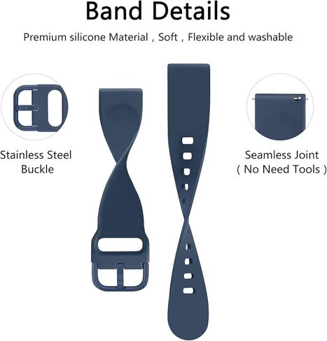 أربطة سيليكون Amzpas لـ Amazfit GTS 4/GTS 4 Mini/ GTS 3/GTS 2/GTS 2 Mini/GTS 2e/GTS 42 مم، 6 عبوات من الأشرطة الناعمة لـ Bip 3 Pro/Bip 3/ Bip U Pro/ Bip U/ Bip S/ Bip Lite/Bip S Lite، أساور معصم متينة سريعة الإصدار 20 مم للنساء والرجال in Kuwait
