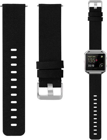 Fit for Fitbit Blaze Bands Women Men, Woven Nylon Bands Canvas Quick Release Replacement Watch Band Wristbands Accessory Straps Bracelet Fit for Fitbit Blaze Smartwatch in Saudi Arabia