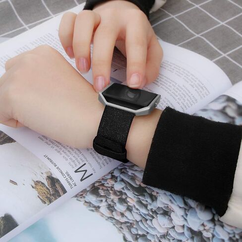 Fit for Fitbit Blaze Bands Women Men, Woven Nylon Bands Canvas Quick Release Replacement Watch Band Wristbands Accessory Straps Bracelet Fit for Fitbit Blaze Smartwatch in Saudi Arabia