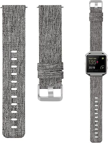 Fit for Fitbit Blaze Bands Women Men, Woven Nylon Bands Canvas Quick Release Replacement Watch Band Wristbands Accessory Straps Bracelet Fit for Fitbit Blaze Smartwatch in Saudi Arabia