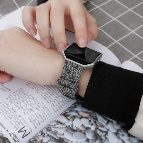 Fit for Fitbit Blaze Bands Women Men, Woven Nylon Bands Canvas Quick Release Replacement Watch Band Wristbands Accessory Straps Bracelet Fit for Fitbit Blaze Smartwatch in Saudi Arabia