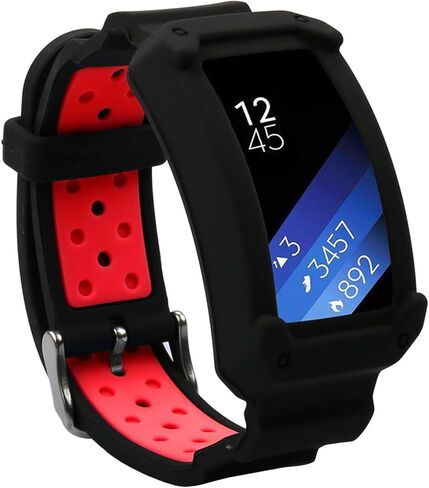 حزام ونليكس لهاتف Samsung Gear Fit2 / Fit2 Pro، حزام ساعة بديل من السيليكون متوافق مع Galaxy Gear Fit2 SM-R360 & Fit 2 Pro للنساء والرجال in Kuwait