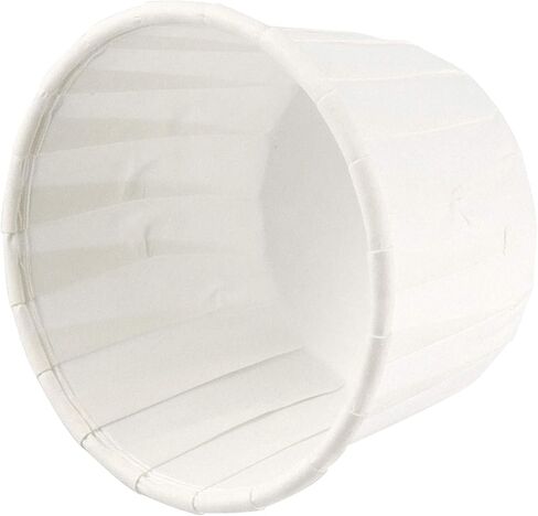 800 عبوة من أكواب سوفليه الورقية المعالجة بوزن 59.14 مل، أكواب التوابل الورقية الملائمة للطعام للبهارات، والعينات والفشار والحلويات، والقياس، والأبيض in Kuwait