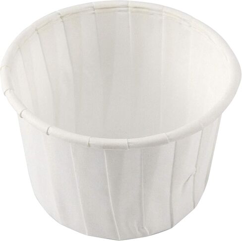 800 عبوة من أكواب سوفليه الورقية المعالجة بوزن 59.14 مل، أكواب التوابل الورقية الملائمة للطعام للبهارات، والعينات والفشار والحلويات، والقياس، والأبيض in Kuwait