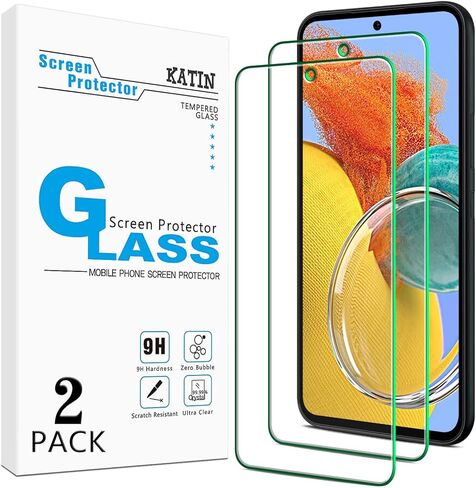 KATIN [2-Pack] Screen Protector Designed for Samsung Galaxy A54 5G Tempered Glass, Anti Scratch, Bubble Free, HD Clear, Case Friendly in Kuwait