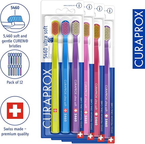 كورابروكس فرشاة اسنان فائقة النعومة CS 5460، عبوة من 12 قطعة in Kuwait