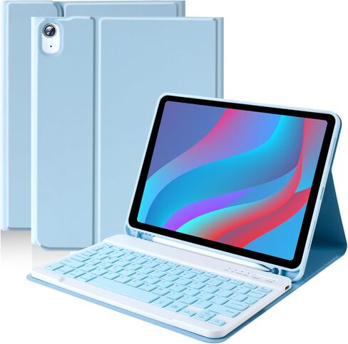 iPad Air 5th Generation 10.9 Keyboard Case,Case with Keyboard for iPad Air 4 10.9",Detachable Wireless Keyboard-Built-in Pencil Holder for iPad Pro 11 1st Gen/iPad Air 4 /5th 10.9" 2020/2022,BLUE in Saudi Arabia