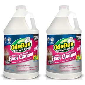 منظف ​​الأرضيات المركز من OdoBan Pet Solutions بدون شطف بدرجة حموضة محايدة، 3 جالون، رائحة الحمضيات سبلاش أو