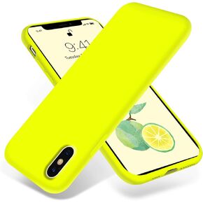 OTOFLY Compatible with iPhone Xs Max Case,Ultra Slim Fit iPhone Case Liquid Silicone Gel Cover with Full Body Protection Anti-Scratch Shockproof Case, [Upgraded Version] (Black)