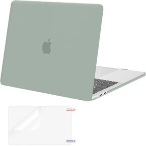MOSISO Compatible with MacBook Pro 13 inch Case M2 2025, 2024, 2023, 2022-2016 A2338 M1 A2251 A2289 A2159 A1989 A1708 A1706 with/Without Touch Bar, Plastic Hard Shell&Screen Protector, Black