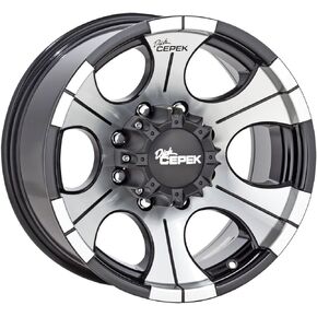 Cepek DC-2 Gloss Black Wheel with Machined Finish (17x9"/6x5.5") in Kuwait