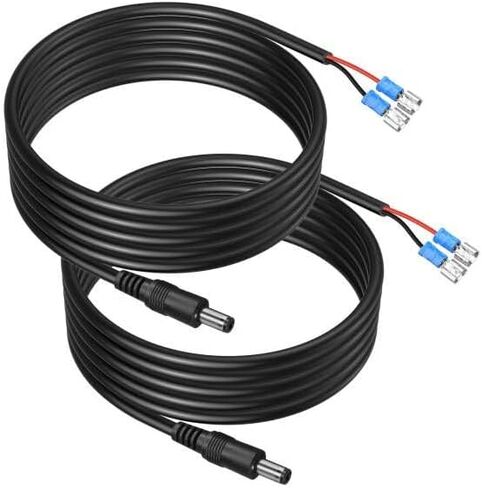 GINTOOYUN Trail Camera Power Cord DC External Power Cable18AWG 5.5x2.1mm DC Power Supply Adapter for Portable Power Banks, Solar Panels,Universal Wildlife Trail Game Cameras Etc (DC5521 0.5m) in Saudi Arabia