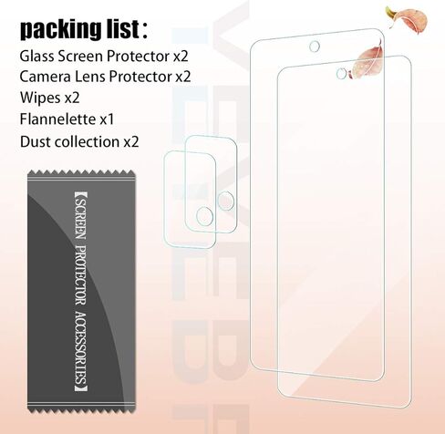 واي اي بي اف واقي شاشة شفاف من الزجاج المقوى لموبايل جالاكسي A52 HD + واقيات عدسة الكاميرا من ييبف، [2+2 عبوة] [زجاج ثلاثي الأبعاد] [مضاد للوهج] [خالي من الفقاعات] واقي شاشة زجاجي لسامسونج جالاكسي A52 in Kuwait