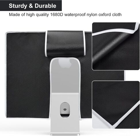 Computer CPU Dust Cover, Waterproof Desktop PC Mid-Tower Computer Host Dustproof Cover Full Case Protector with Zipper, Anti-Static CPU Tower PC Dust Covers (8.5W x 18.5H x 19.7D) in Saudi Arabia