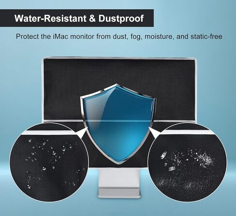 Computer CPU Dust Cover, Waterproof Desktop PC Mid-Tower Computer Host Dustproof Cover Full Case Protector with Zipper, Anti-Static CPU Tower PC Dust Covers (8.5W x 18.5H x 19.7D) in Saudi Arabia