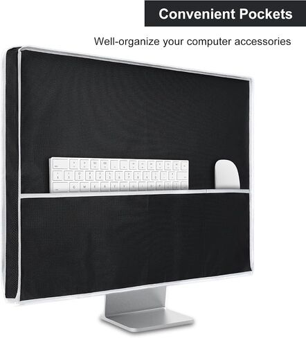 Computer CPU Dust Cover, Waterproof Desktop PC Mid-Tower Computer Host Dustproof Cover Full Case Protector with Zipper, Anti-Static CPU Tower PC Dust Covers (8.5W x 18.5H x 19.7D) in Saudi Arabia