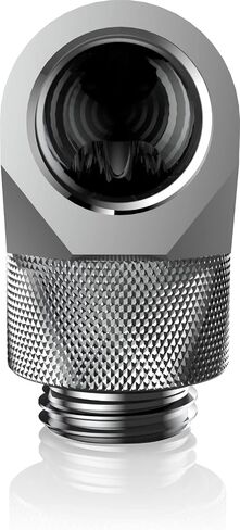 RAIJINTEK RAI - G1/4 FITTING MF0906 SILVER G1/4" ذكر إلى أنثى 90 درجة محول تركيب دوار، لنظام تبريد المياه، فضي، 6 عبوات (0R40B00238) in Kuwait