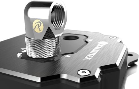 RAIJINTEK RAI - G1/4 FITTING MF0906 SILVER G1/4" ذكر إلى أنثى 90 درجة محول تركيب دوار، لنظام تبريد المياه، فضي، 6 عبوات (0R40B00238) in Kuwait