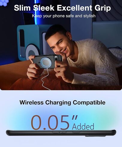 جراب FNDMIL مغناطيسي لهاتف Google Pixel 7 Pro [متوافق مع MagSafe] [مضاد لبصمات الأصابع] [مقاس نحيف] [مقاوم للصدمات العسكرية] غطاء هاتف Pixel 7 Pro 5G شفاف غير لامع مقاس 6.7 بوصة، أسود in Kuwait