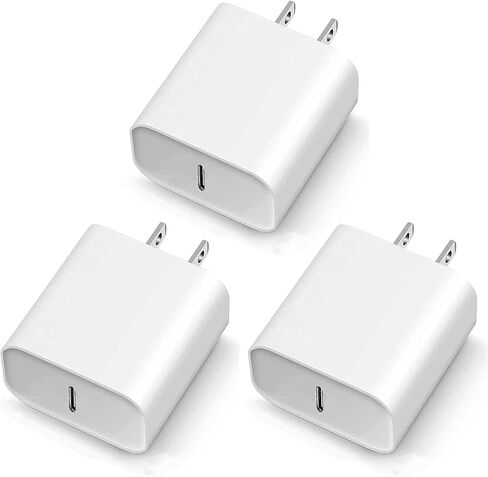 3 حزمة 20 واط USB C شاحن كتلة PD 3.0 نوع C جدار شحن محول الطاقة شحن آيفون 15/14/13/12/11/X/XS Pro Max S23/S21/S20 هاتف أندرويد in Kuwait