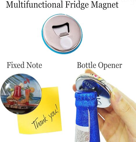 HouzeFun Magnetic Dry Erase Whiteboard for Refrigerator, Fridge Whiteboard for Kitchen,17"x11" White Board for Locker, Include 1 Eraser, 1 Bottle Opener Fridge Magnet, 2 4"x6" Photo Frames, 3 Markers in Kuwait