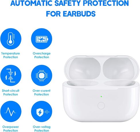 حافظة شحن لاسلكية AirPods Pro من Murcycle فقط، بديل متوافق مع حافظة شحن AirPod Pro، فقط حافظة شاحن Air Pods Pro مع زر مزامنة الاقتران، بدون سماعات أذن in Kuwait