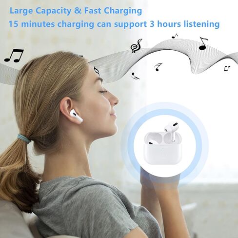 حافظة شحن لاسلكية AirPods Pro من Murcycle فقط، بديل متوافق مع حافظة شحن AirPod Pro، فقط حافظة شاحن Air Pods Pro مع زر مزامنة الاقتران، بدون سماعات أذن in Kuwait