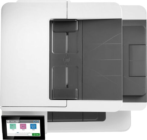 طابعة ليزر HP Laserjet Enterprise MFP M430f الكل في واحد سلكية أحادية اللون، بيضاء - طباعة مسح ضوئي وفاكس - شاشة LCD 4.3 بوصة، 40 صفحة في الدقيقة، طباعة تلقائية على الوجهين، وحدة التغذية التلقائية للمستندات سعة 50 ورقة، إيثرنت (متجدد) in Kuwait