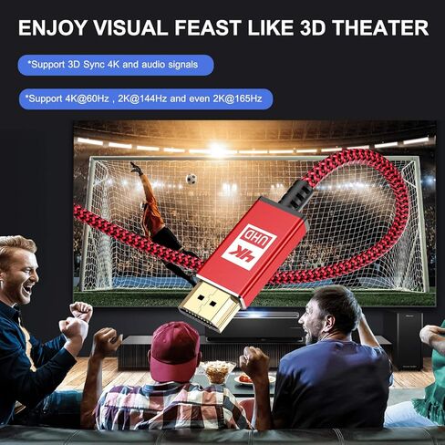 كابل HDMI sweguard بطول 10 أقدام [4K@60 هرتز، 1080P@144 هرتز]، كابل 4K HDMI 2.0 عالي السرعة 18 جيجابت في الثانية مجدول من النايلون المطلي بالذهب يدعم HDR، HDCP 2.2، 2160P، ثلاثي الأبعاد، ARC لتلفزيون Roku TV PS5 PS4 Xbox HDTV Blu-ray وشاشة - أسود in Kuwait