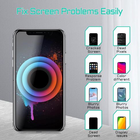 DGSCSMY [OLED] for iPhone X Screen Replacement with Front Speaker Proximity Sensor 5.8" OLED for iPhone 10 3D Touch Display Digitizer Full Assembly Fix Tool Repair Kit Front Glass A1865 A1901 A1902 in Saudi Arabia