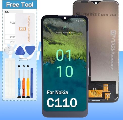 Yondista لهاتف Nokia C110 N156DL استبدال شاشة LCD تعمل باللمس استبدال محول الأرقام in Saudi Arabia
