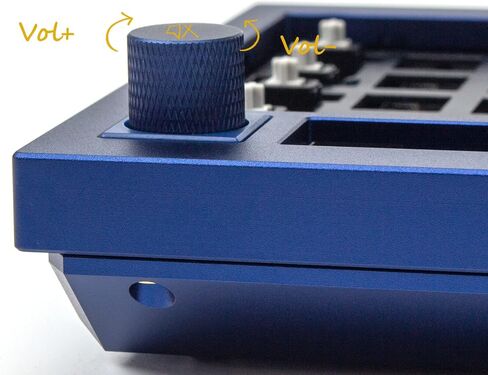 Keychron Q5 96% Layout Hot-Swappable Wired Custom Mechanical Keyboard Knob Barebone Version, QMK/VIA Programmable Macro, Full Aluminum, RGB Backlight, Double Gasket DIY Kit for Linux Mac Windows-Blue in Saudi Arabia