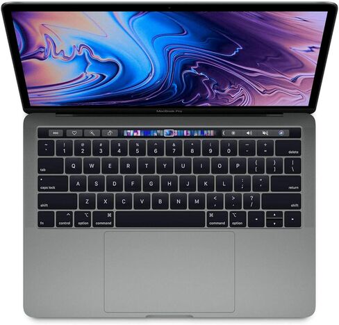 منتصف 2018 Apple MacBook Pro Touch Bar مع معالج Intel Core i7 بسرعة 2.7 جيجا هرتز (13.3 بوصة، 16 جيجا بايت رام، 1 تيرابايت SSD) رمادي غامق (متجدد) in Saudi Arabia