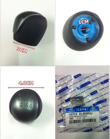 Kia Motors Manual Gear Shift Knob Black 1pc set For 2008 2009 2010 2011 2012 Kia Forte : All New Cerato in Saudi Arabia