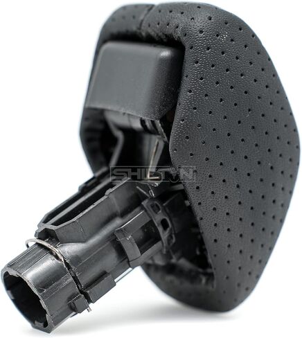 SHIFTIN الجلود الخشب تقليم ألياف الكربون والعتاد التحول المقبض عصا علبة التروس شيفتر رافعة لتويوتا هايلاندر Rav4 Venza 2019 2020 2022 (جلد أسود/نمط ألياف الكربون) in Kuwait