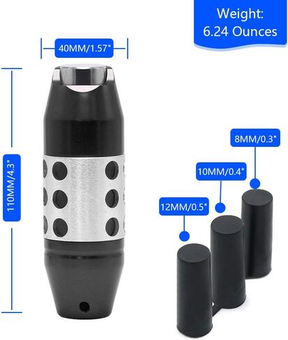 Viemx&Bm Knob Shift 5 Speed Shifter Extension JDM Racing Manual Automatic with Adapter Screw on for Mazda Miata Subaru Focus ST 350z VB-02-5H3-01 in Kuwait