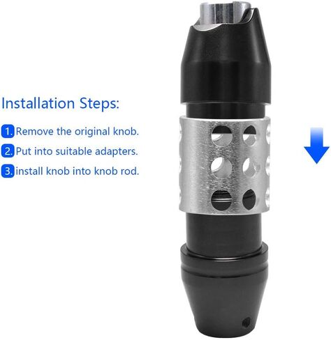 Viemx&Bm Knob Shift 5 Speed Shifter Extension JDM Racing Manual Automatic with Adapter Screw on for Mazda Miata Subaru Focus ST 350z VB-02-5H3-01 in Kuwait