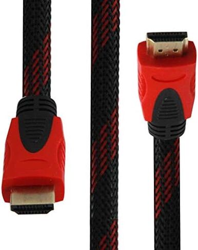 InstallerCCTV 4K 50ft HD TV Cable 60Hz 2.0 Ultra HD Gold-Plated Shielded Cable, 1080P 18Gbps Anti-Interference Ring with Nylon Braided Cord Supports Ethernet, Compatible with HDMI Cable in Saudi Arabia