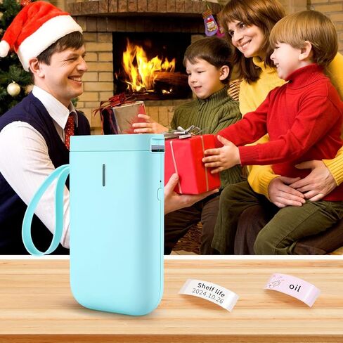 آلة صنع الملصقات DEEPIN، صانع ملصقات بلوتوث محمول مع شريط، طابعة ملصقات حرارية، قوالب متعددة للهاتف، طابعة ملصقات ملصقات صغيرة لتنظيم مكاتب الأعمال باللون الأسود in Kuwait