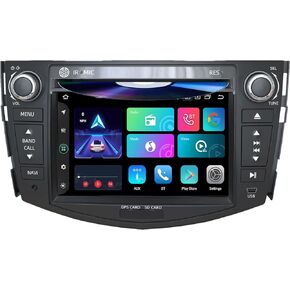 راديو السيارة NVGOTEV لسيارة Toyota RAV4 2006 2007 2008 2009 2010 2011 2012 7 بوصة IPS تطبيق CarPlay Android Auto Stereo DVD Player GPS Navi مع بلوتوث SWC 4G/WiFi FM/AM RDS (وحدة المعالجة المركزية ثماني النواة، ذاكرة الوصول العشوائي 4 جيجابايت + ذاكرة الو in Kuwait