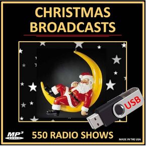 بث عيد الميلاد: 550 برنامجًا إذاعيًا قديمًا بتنسيق MP3 [محرك أقراص فلاش USB] in Kuwait