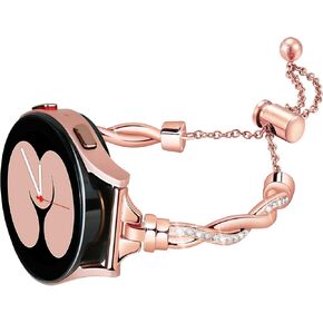 G-ficu Bling Galaxy Watch 6/5/4 Band لساعة Samsung Galaxy Watch 5 Band 40mm 44mm، أساور نسائية رفيعة أنيقة من الألماس الفاخر للساعة 4/Watch 5Pro/Watch 4&6 Classic 42mm 46mm/Watch 3 41mm/Active 2 in Kuwait