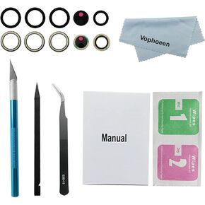 5PCS Original OEM Back Rear Camera Glass Lens Replacement for Samsung Galaxy S22 Ultra 6.8 inch with Adhesive Preinstalled + Repair Tools Kit Set + Installation Manual in Kuwait