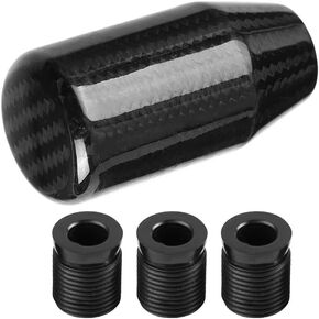 Qiilu Universal Shift Knob Carbon Fiber Manual Transmission Gear Stick Shifter Grip for Infiniti Scion Subaru Acura Jetta in Saudi Arabia
