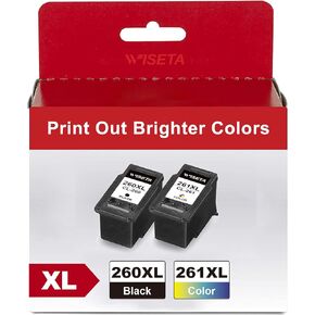 260XL 261XL Ink Cartridge Replacement for Canon PG-260 XL CL-261 XL PG260 CL261 260 XL 261 XL Work for Canon TS5320 TS6420a TS6420 TR7020a TR7020 Printers (2 Pack, 1 Black 1 Tri Color) in Kuwait